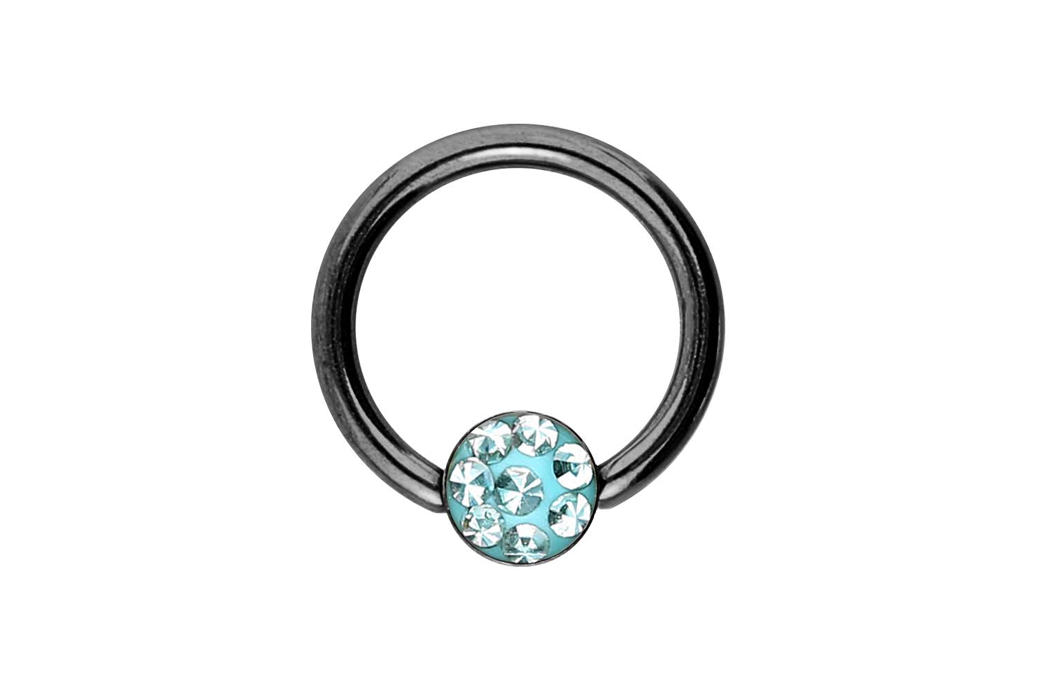 Chirurgenstahl Klemmkugelring Piercing EPOXY-DISC ++SALE++